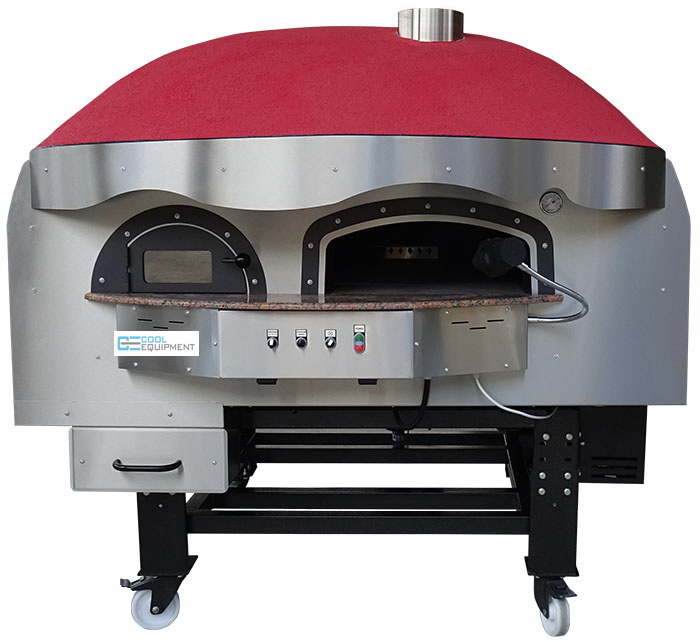 Describe solar Describe Cuptor pizza rotativ pe lemne model DR 120K | 135 pizza/h | CUPTOARE LEMNE  GAZ CUPOLA | COOL Equipment Romania